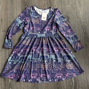 Natopia Cat-Tastic Long Sleeve Deluxe Pocket Dress Size S-M